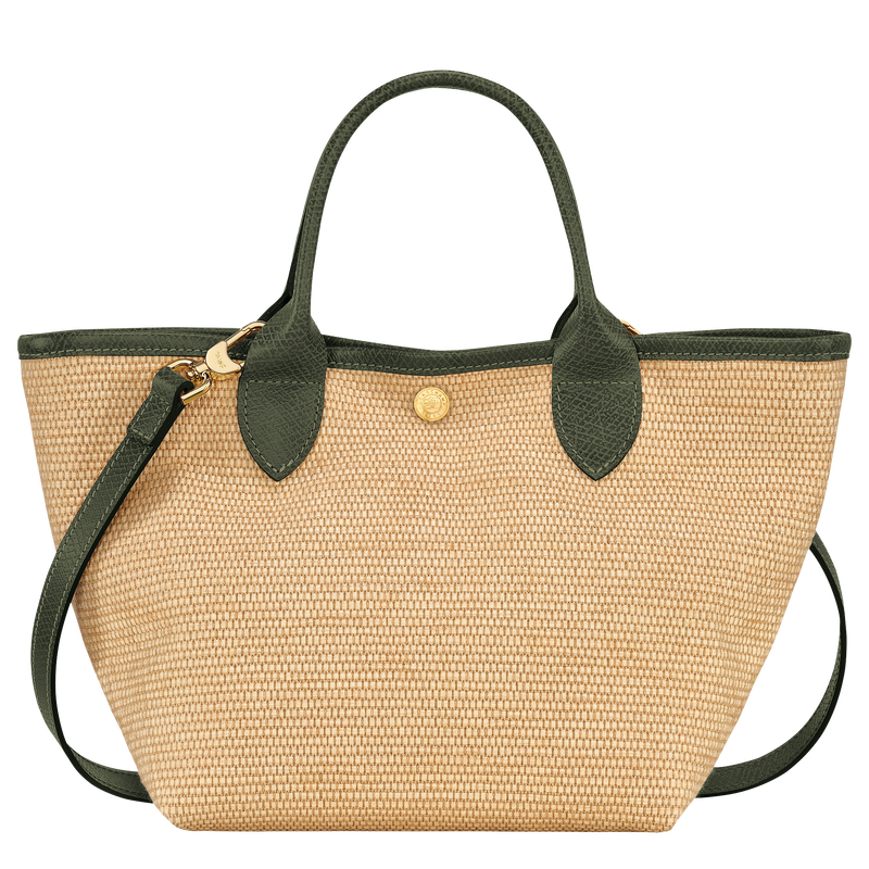 Handtasche S Le Panier Pliage , Canvas - Khaki  - Ansicht 4 von 6