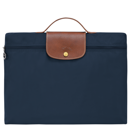 Le Pliage Original S Briefcase , Navy - Recycled canvas - View 1 of 6