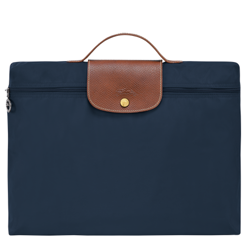 Le Pliage Original S Briefcase , Navy - Recycled canvas - View 1 of  5