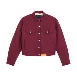 Jacket , Burgundy - Water-repellent technical canvas