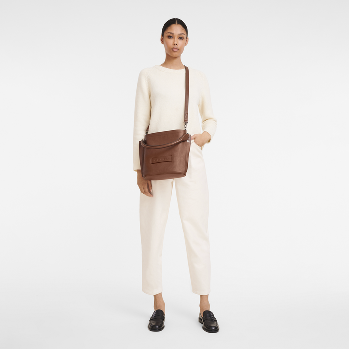 Longchamp 3D Crossbody bag S, Cognac