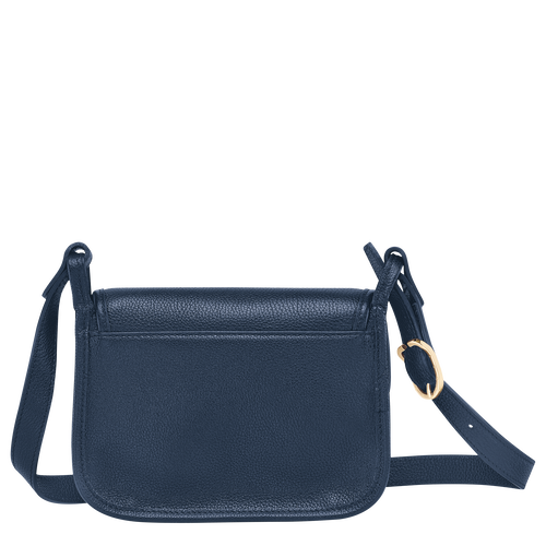 Le Foulonné S Crossbody bag , Navy - Leather - View 4 of 5