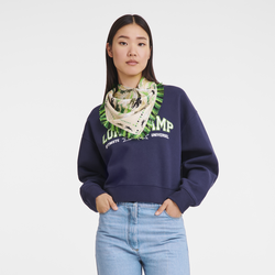 Très Paris Longchamp Silk scarf 70 , Green - Silk