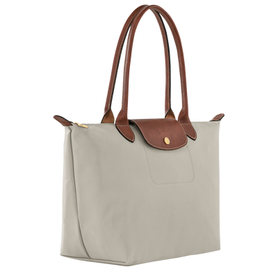 Le Pliage Original Schoudertas M , Kiezelsteen - Gerecycled canvas