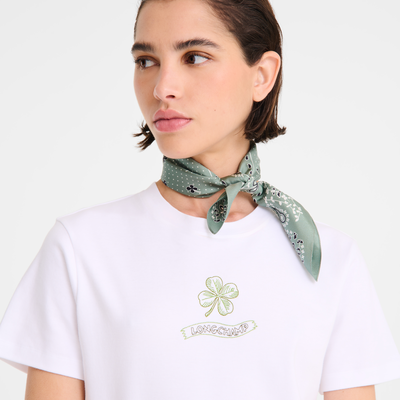 French Bandana Silk scarf 50, Tundra