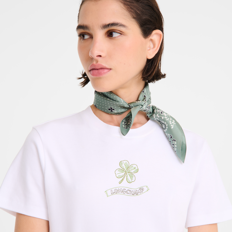 French Bandana Silk scarf 50 , Tundra - Silk  - View 4 of 5