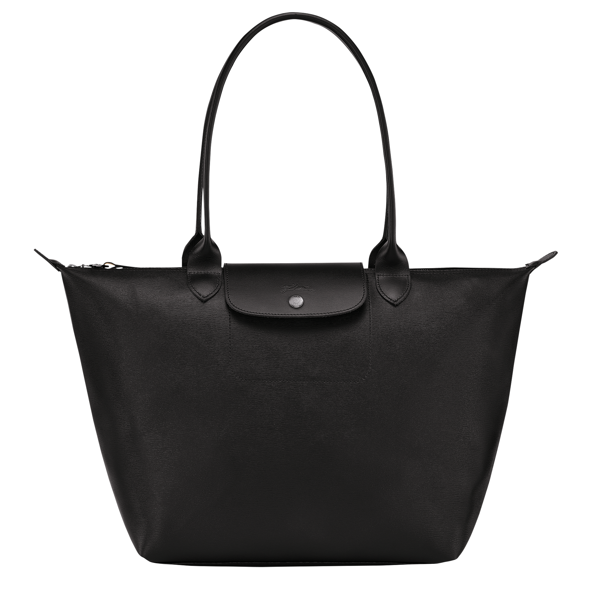Leather Tote Bag With Large Outside Pocket. 4 Colors 