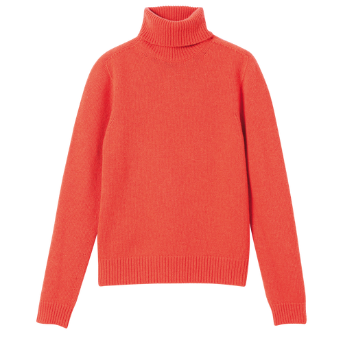 2022 秋冬系列 高領毛衣, 橙色
