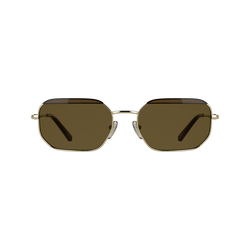 Sunglasses , Gold/Brown - Metal