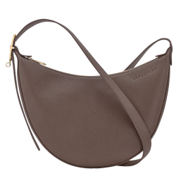 Le Foulonn&eacute; S Crossbody bag , Taupe - Leather