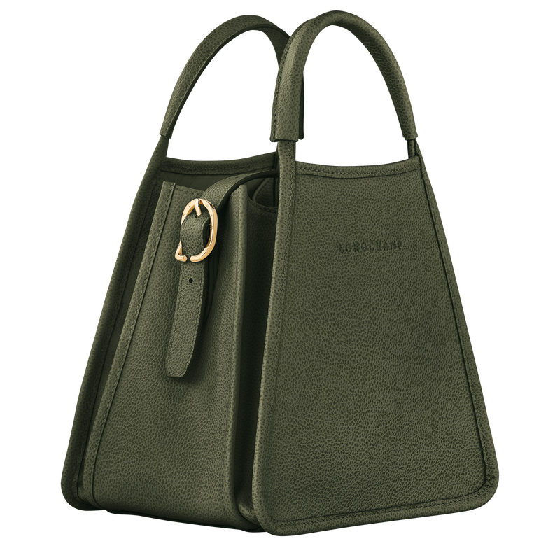 Le Foulonné S Handbag , Khaki - Leather  - View 3 of 5