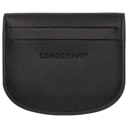 Le Pliage Xtra Card holder , Black - Leather