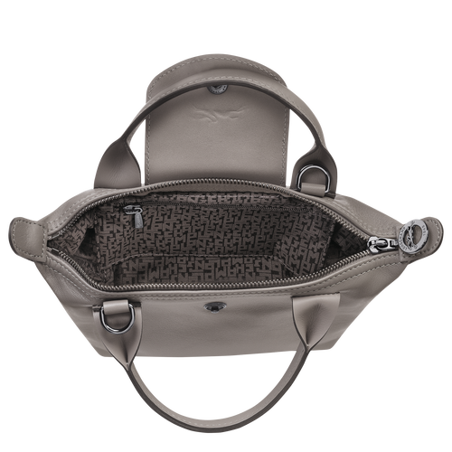 Le Pliage Cuir Top handle bag XS, Turtledove