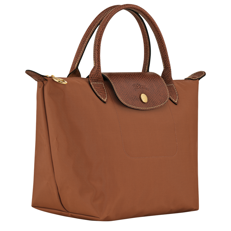 Le Pliage Original Tas met handgreep aan de bovenkant S , Cognac - Gerecycled canvas  - Weergave 2 van  6