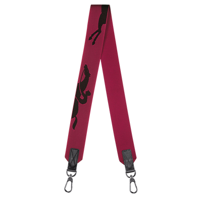 Longchamp 3D Shoulder strap, Beetroot