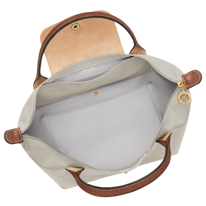 Borsa con manico S Le Pliage Original , Tela riciclata - Grigio Verde  - View 5 of  7