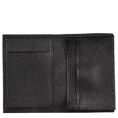 Porta Carte Le Foulonn&eacute; , Pelle - Nero