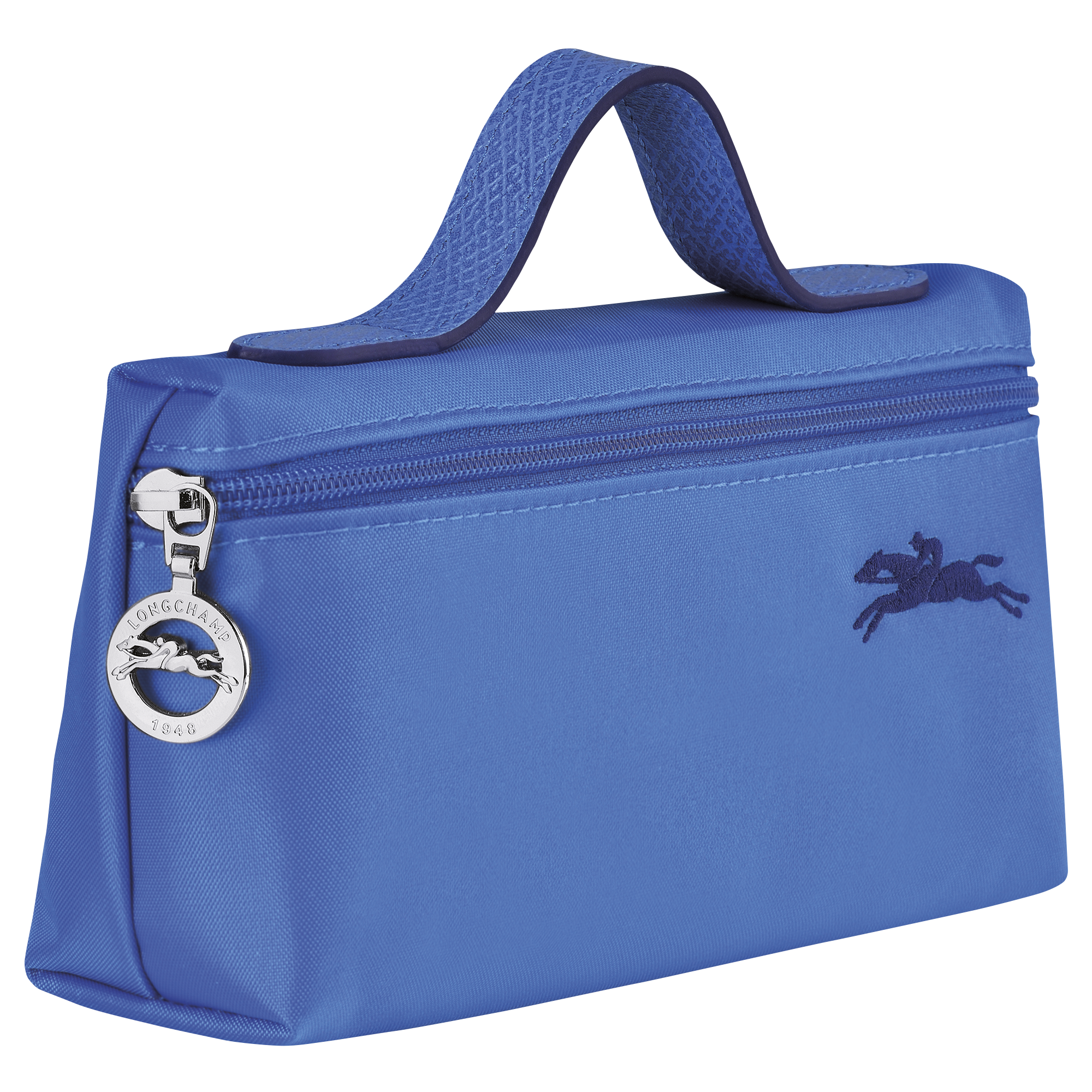 trousse longchamp bleu
