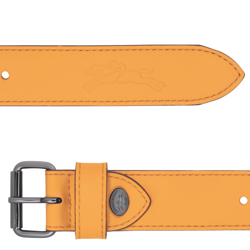 Le Pliage Xtra Ladie's belt , Apricot - Leather  - View 2 of  2