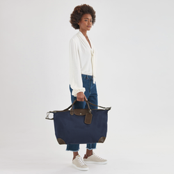 Longchamp x ToiletPaper S Travel bag Cloud Blue - Canvas (L1624TPB427)
