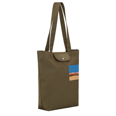 Caroline H&eacute;lain x Longchamp Tote bag M, Olive