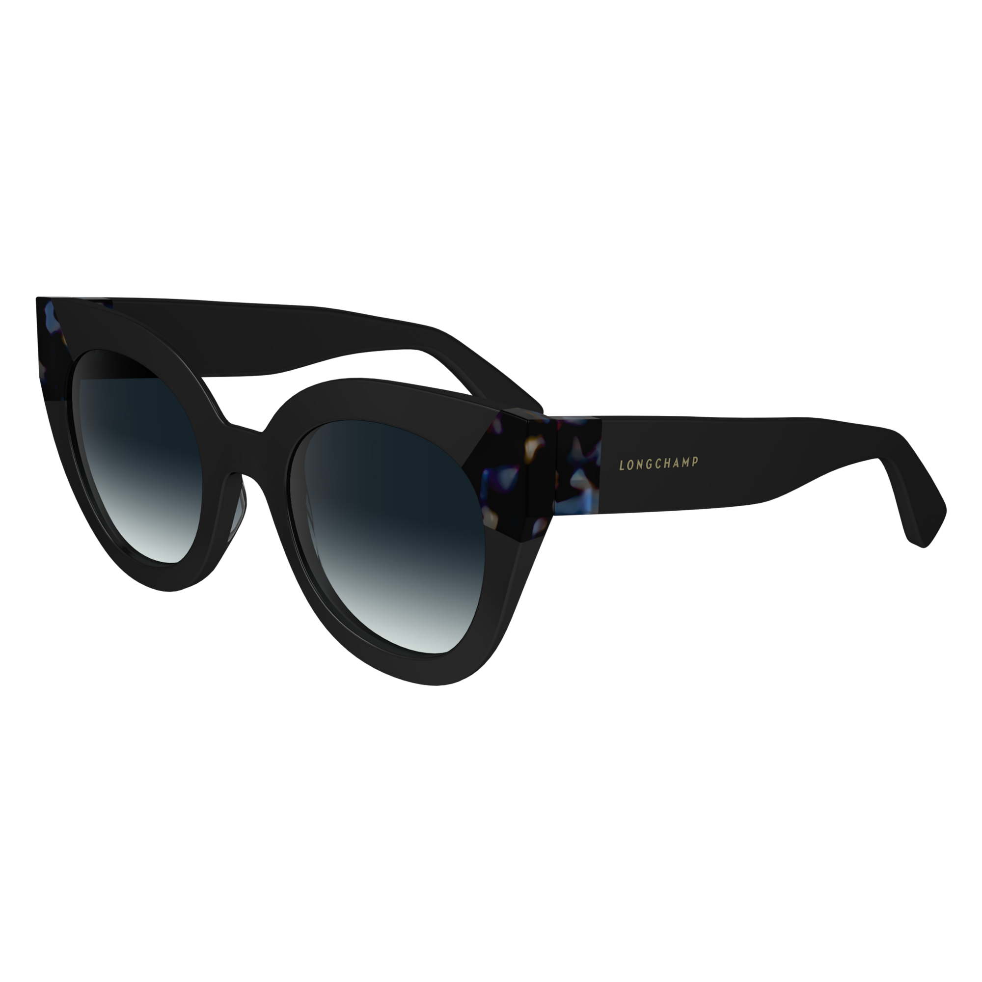 null Sunglasses, Black/Blue Havana