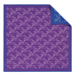 Foulard di seta 70 Chevaux recto verso , Seta - Viola