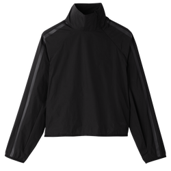Jacket , Black - Matte satin