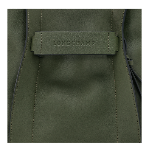 Umhängetasche S Longchamp 3D , Leder - Khaki - Ansicht 6 von 6