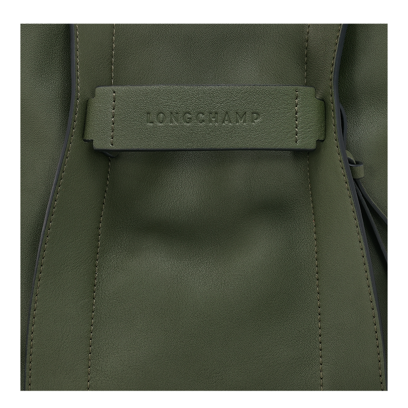 Umhängetasche S Longchamp 3D , Leder - Khaki  - Ansicht 6 von 6