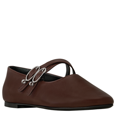 Ballerines Le Foulonné , Cuir - Moka