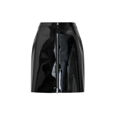 Rock , Leder - Schwarz