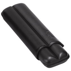 Cigarreira , Pele - Preto