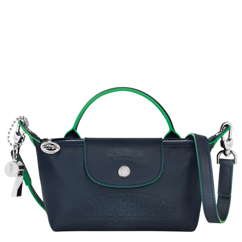 Le Pliage Xtra XS Pouch , Navy - Leather - View 1 of 2