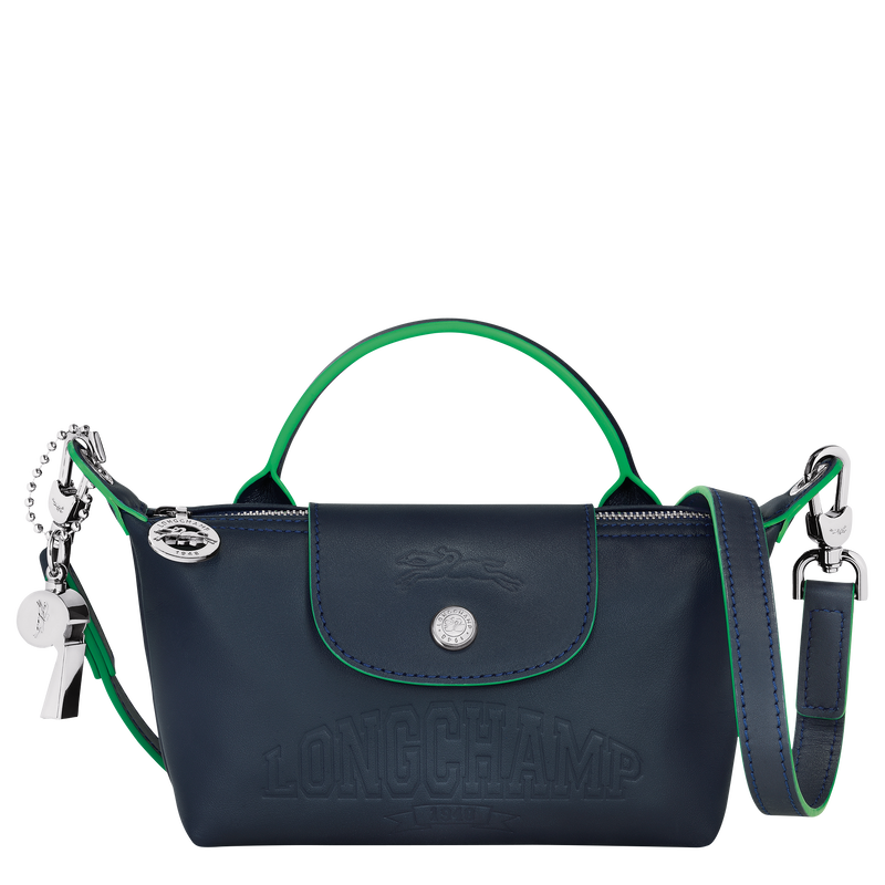 Pochette XS Le Pliage Xtra , Cuir - Navy  - Vue 1 de 2