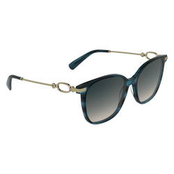 Sunglasses , Blue striped - Acetate