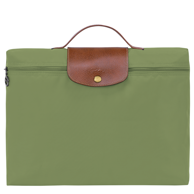 Le Pliage 原創系列 公事包 S , 苔蘚綠色 - 再生帆布  - 查看 1 5