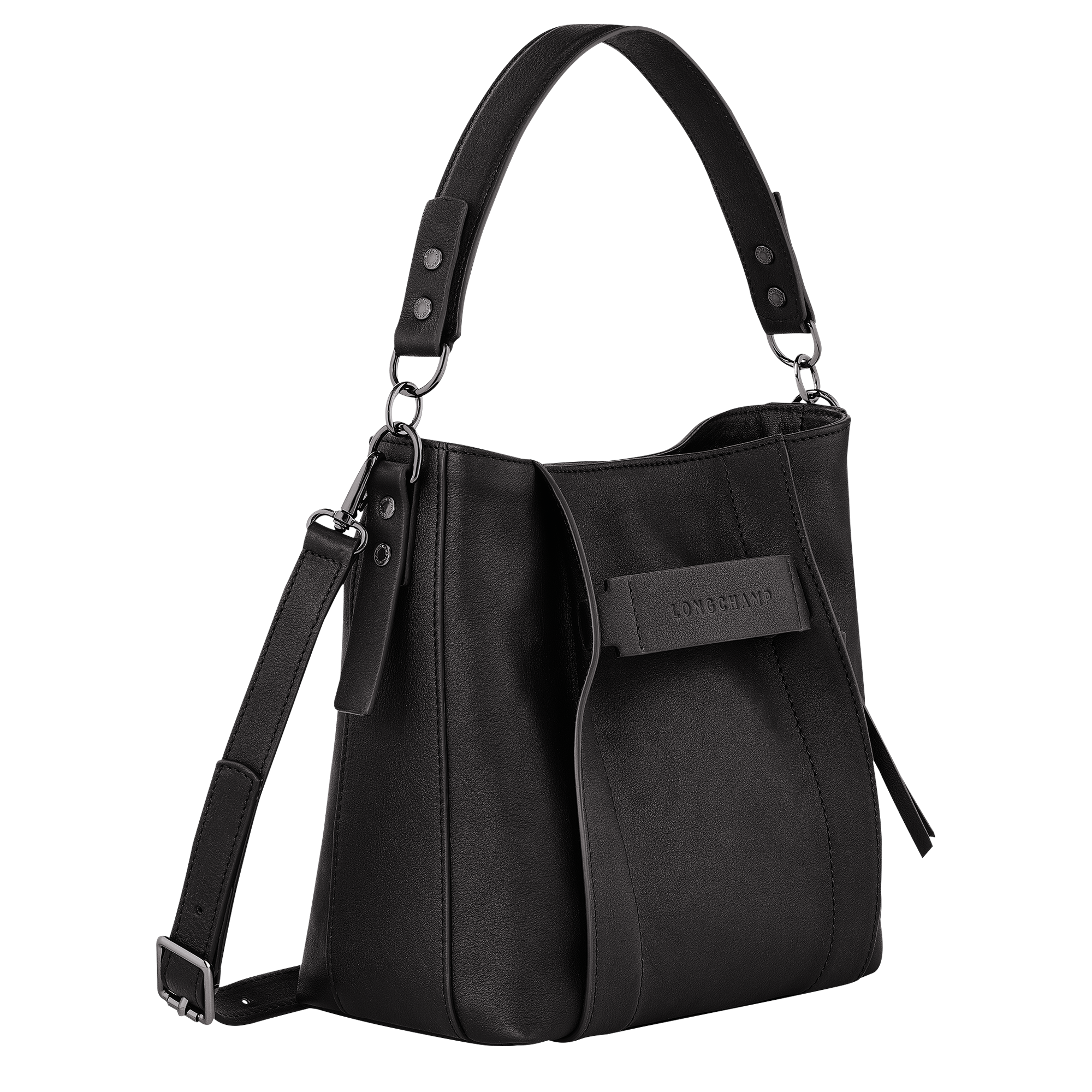 Longchamp 3D Sac bandouli&egrave;re S, Noir