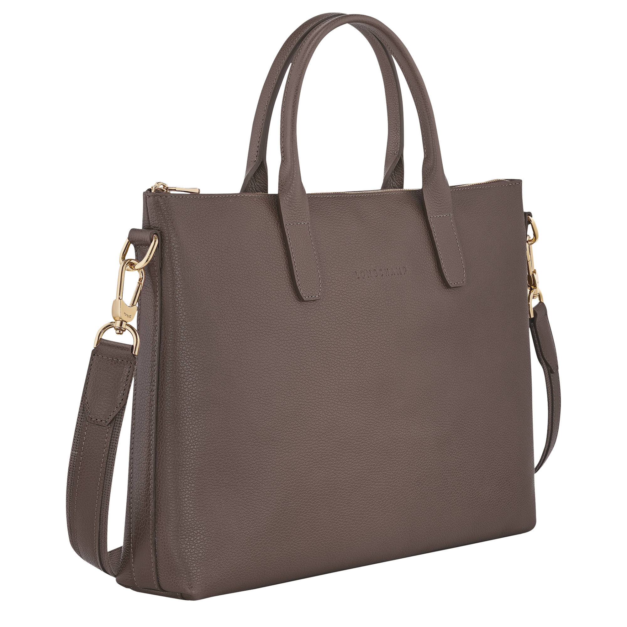 Le Foulonn&eacute; Briefcase S, Taupe