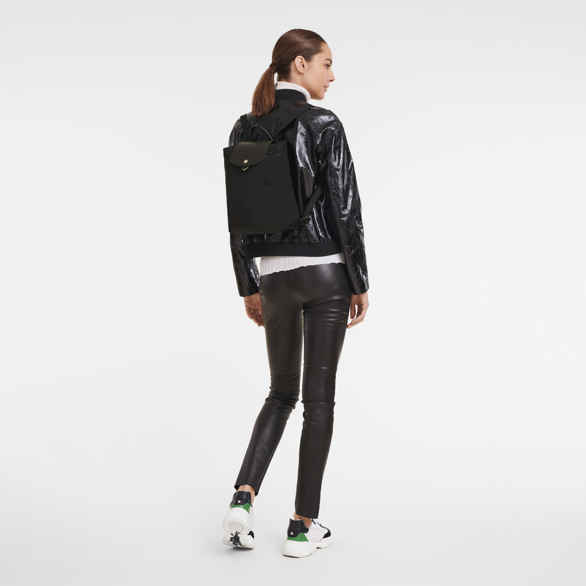 longchamp black backpack