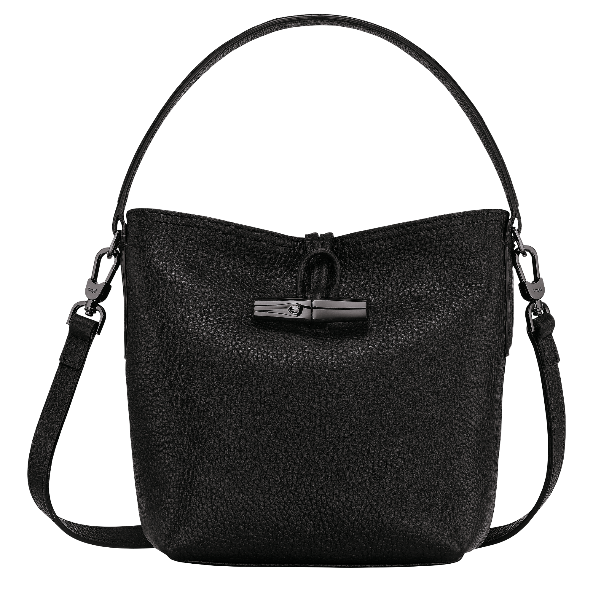 RAINS Black Mini Bucket Sling Bag