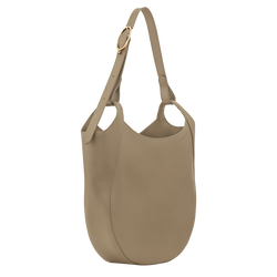 Le Foulonn&eacute; L Hobo bag , Lichen - Leather