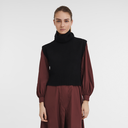 Ärmelloser Pullover , Andere - Schwarz
