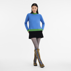 Sweater , Kobalt/Grasgroen - Ander