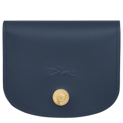 Épure Card holder , Navy - Leather