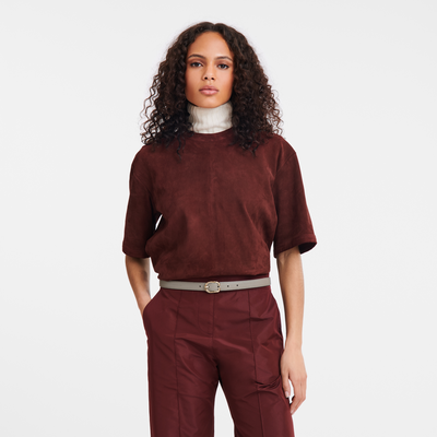 Ceinture femme Le Foulonné , Cuir - Tourterelle