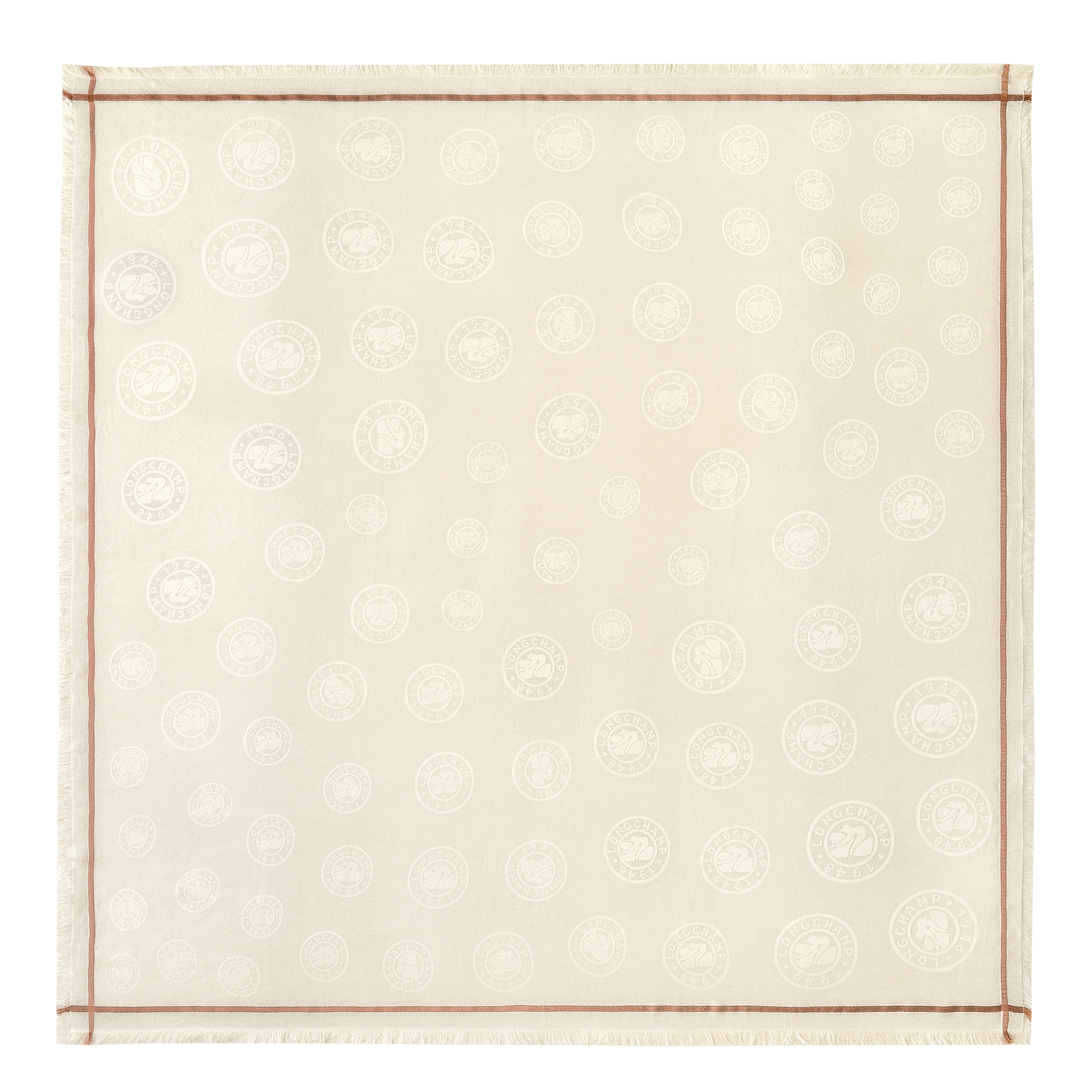 La M&eacute;daille Longchamp Stole,  Avorio