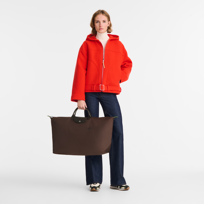 Le Pliage Green 旅行袋 XL , 摩卡色 - 再生帆布
