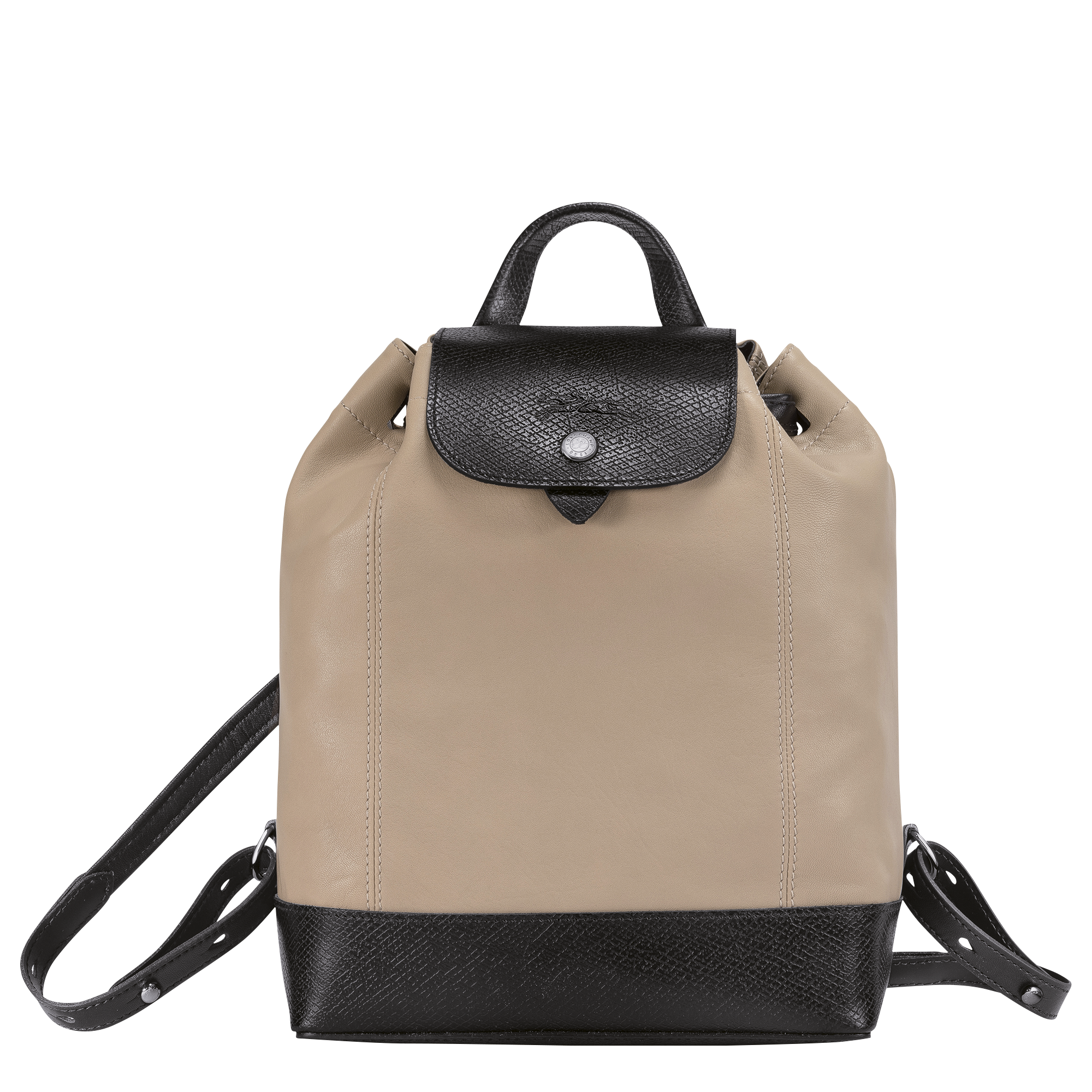 Backpack Le Pliage Cuir Greige 