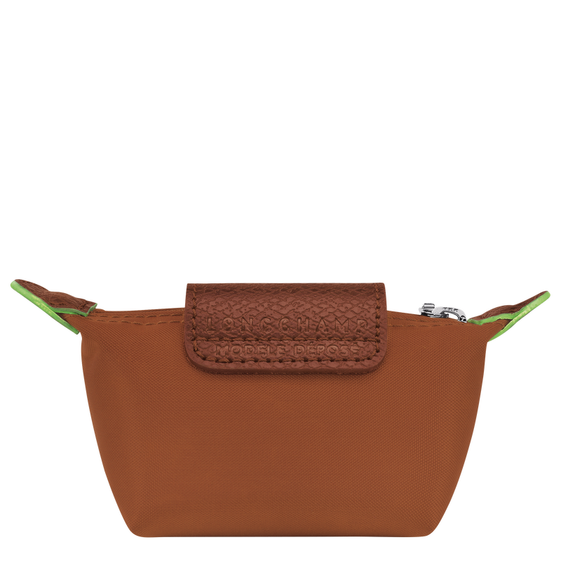 Le Pliage Green Coin purse , Cognac - Recycled canvas  - View 2 of 3